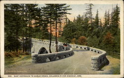 East Approach to Eagle Creek, Columbia Highway, Ore Postcard