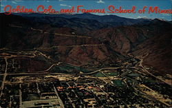 Golden Colo. and Famous School of Mines Denver, CO Postcard Postcard