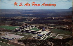 Aerial View of U.S. Air Force Academy Postcard