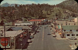 Elkhorn Avenue and Business District Postcard