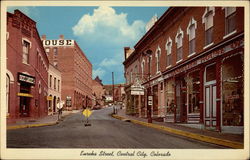 Eureka Street, Central City, Colorado Postcard Postcard