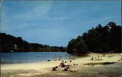 Bathing Beach at Cacapon State Park in Morgan County Berkeley Springs, WV Postcard Postcard