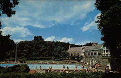 Swimming Pool and Pine Room, Oglebay Park Postcard