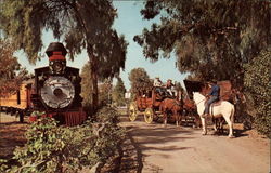 Stage Coach Robbery, Knott's Berry Farm & Ghost Town Buena Park, CA Postcard Postcard