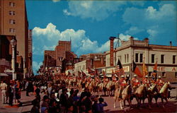 * Annual Stock Show-Rodeo Parade * "Where the Wild West Remains" * Fort Worth, Texas Postcard Postcard