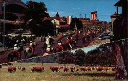 Old Cowtown on Parade Postcard