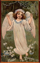 An Angel in the Woods With Angels Postcard Postcard