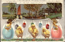 Chicks on Parade With Chicks Postcard Postcard