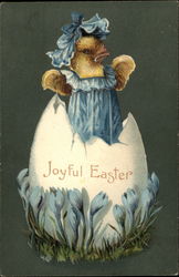 A Elegant Baby Chick Popping Out Of An Egg With Chicks Postcard Postcard