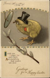 Wise old Easter Chick Postcard