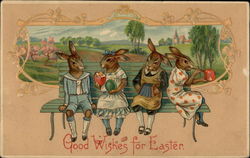 Teenage Bunnies Postcard