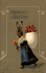 Easter Greetings Postcard