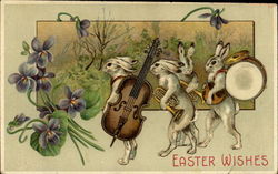 Bunny Musicians Postcard