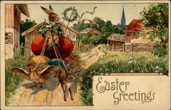 Easter Greetings Postcard