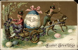 Easter Elves make a Delivery Postcard