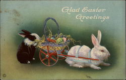 Cute Bunnies Ready to Deliver Eggs Postcard