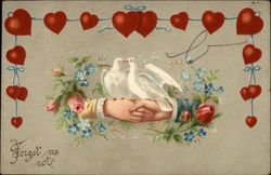 Doves, Hands, Hearts Postcard