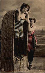 Victorian Bathing Beauties Postcard