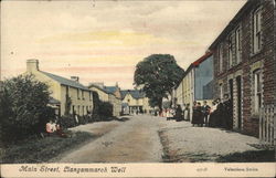 Main Street Llangammarch Well, Wales Postcard Postcard