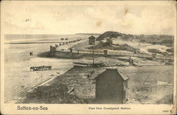 View from Coastguard Station Sutton-on-Sea, England Postcard Postcard