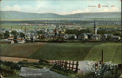 View of the Town from the Hill Postcard