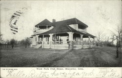 Weed Park Club House Muscatine, IA Postcard Postcard