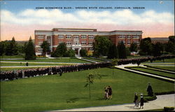 Home Economics Bldg., Oregon State College Postcard