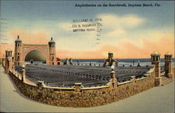 Amphitheatre on the Boardwalk Daytona Beach, FL Postcard Postcard