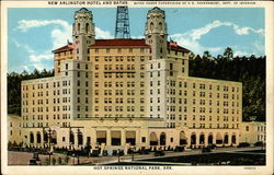 New Arlington Hotel and Baths Postcard