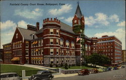 Fairfield County Court House Postcard