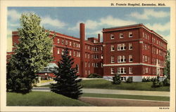 St. Francis Hospital Escanaba, MI Postcard Postcard