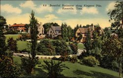 Beautiful Residence Along Kingston Pike Knoxville, TN Postcard Postcard