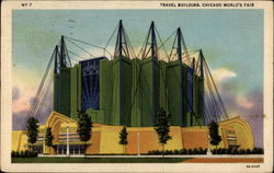 Travel Building, Chicago World's Fair Postcard