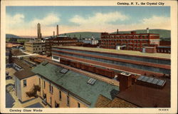 Corning Glass Works, Corning, N.Y., the Crystal City Postcard