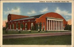 Coliseum, University of Nebraska Lincoln, NE Postcard Postcard