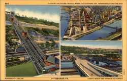 Monongahela Inclined Plane in Pittsburgh Pennsylvania Postcard Postcard