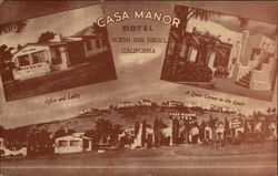 Casa Manor Motel Postcard