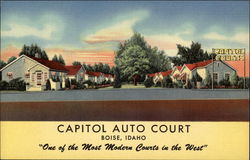 Capitol Auto Court Postcard