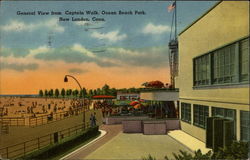 General view from Captain Walk, Ocean Beach Park Postcard