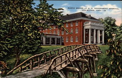 Rustic Bridge at U.S. Government Hospital Postcard