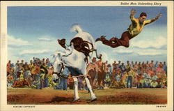 Sailor Man unloading Elory Rodeos Postcard Postcard