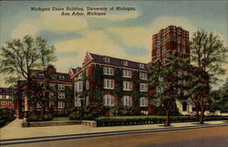 Michigan Union Building, University of Michigan Postcard