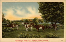 Greetings from Gildersleeve, Conn Connecticut Postcard Postcard