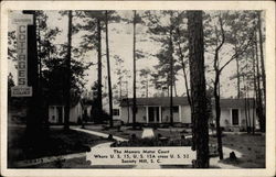 The Manors Motor Court, Where U.S. 15, U.S. 15A cross U.S. 52 Postcard