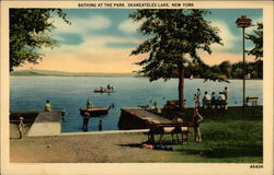 Bathing at the Park Skaneateles Lake, NY Postcard Postcard