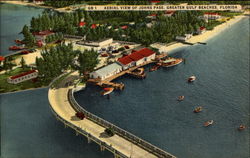 GB 1 Aerial View of Johns Pass, Greater Gulf Beaches St. Petersburg, FL Postcard Postcard