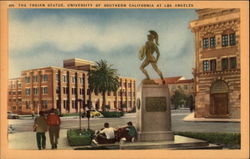 The Trojan Statue, University of Southern California at Los Angeles Postcard Postcard