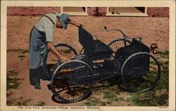 The first Ford, Greenfield Village, Dearborn, Michigan Postcard Postcard