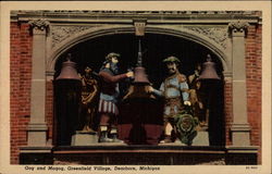 Gog and Magog, Greenfield Village Postcard