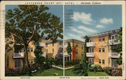 Jefferson Court Apt. Hotel Orlando, FL Postcard Postcard